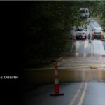 Aftermath of disaster; text indicating American Red Cross disaster response program