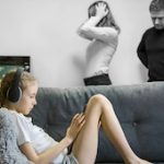 girl on couch